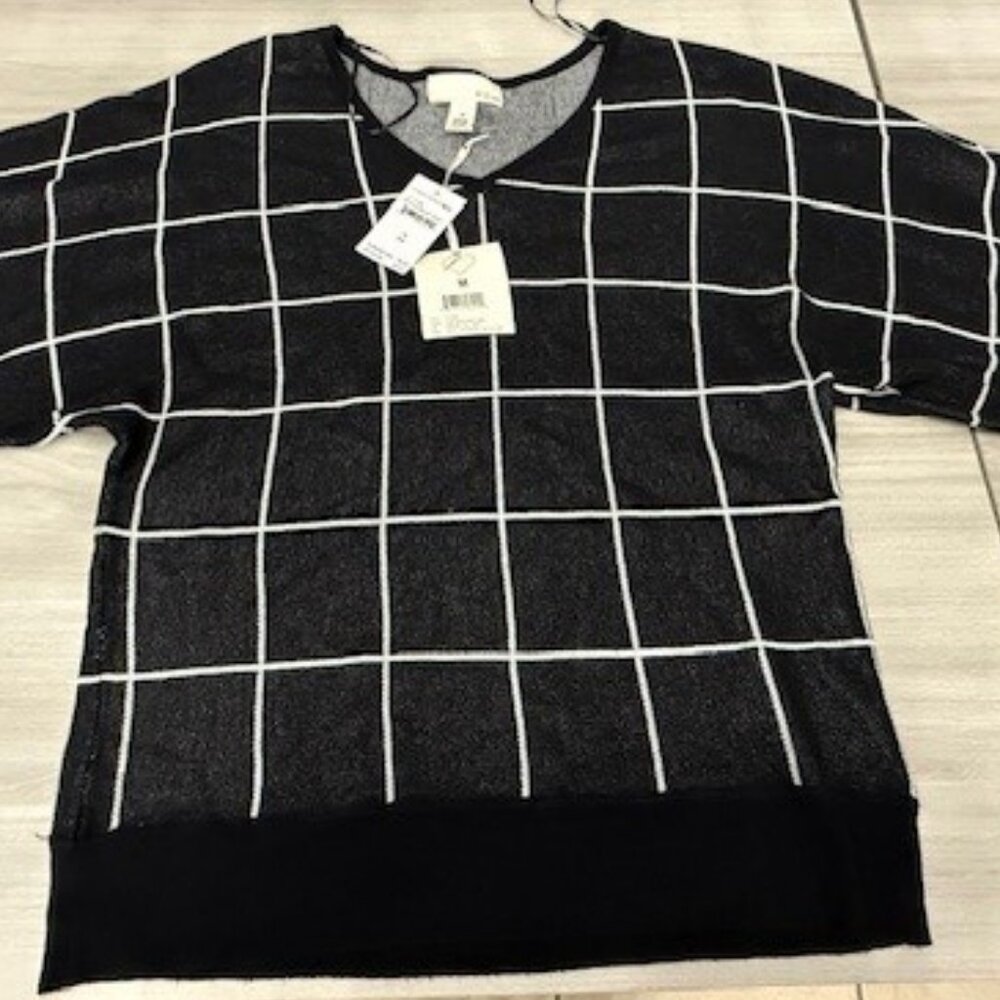 Womens 3/4 sleeve sweater By Design Sz M